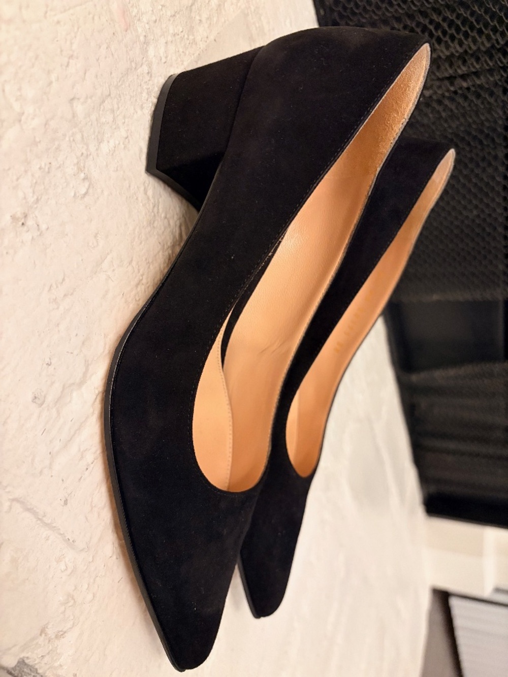 Gianvito Rossi Piper Pump 45 (Black Suede)